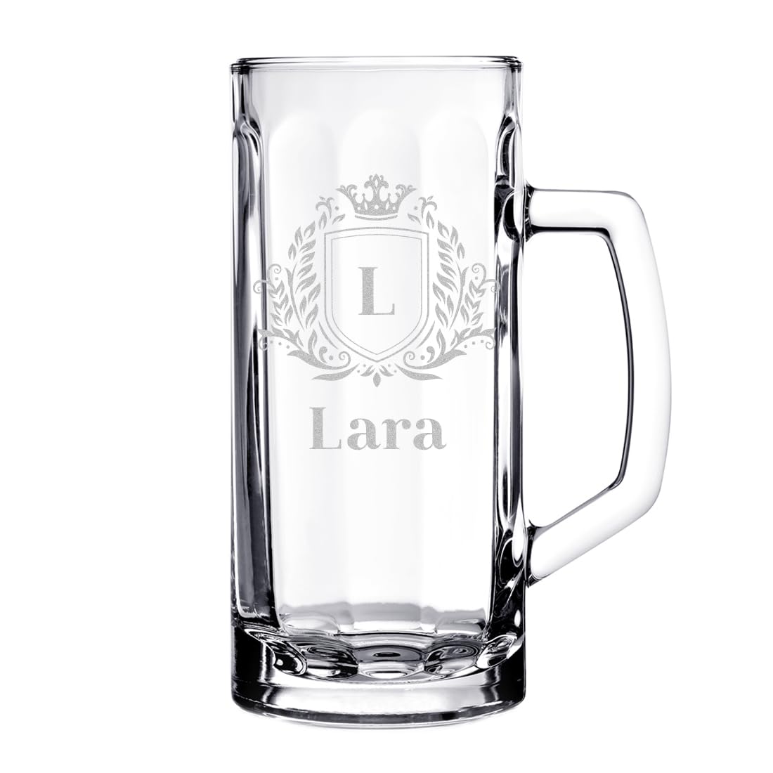 polar-effekt 2-TLG Geschenkset 1x Bierkrug 500 ml und 1x Holzkiste mit Gravur - Männergeschenke zum Geburtstag - das Jubiläumsgeschenk - Bierseidel mit Füllstrich - Bierglas für Papa und Opa