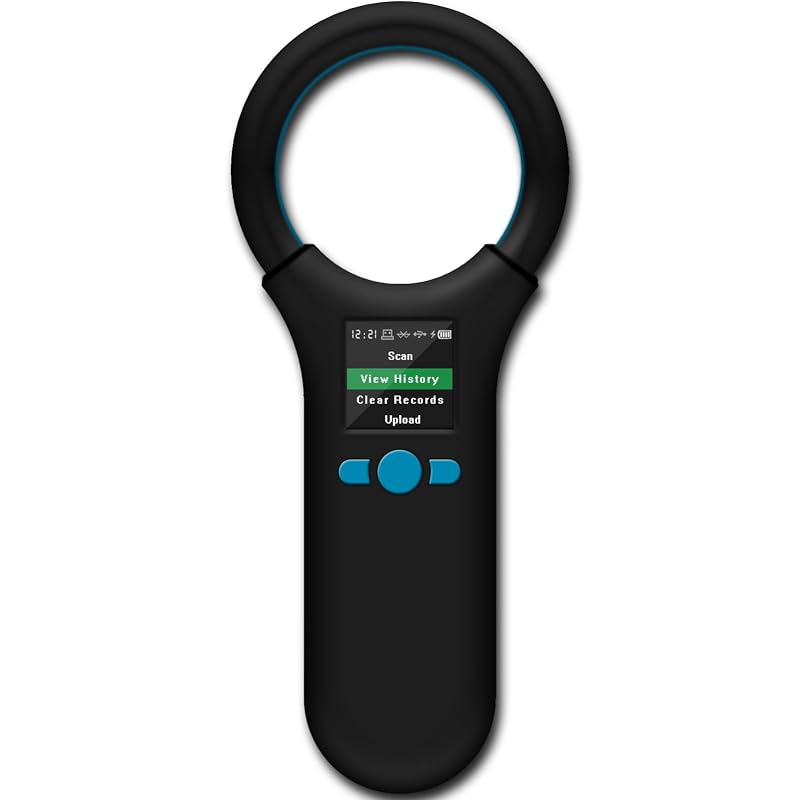 Leitor de Microchip para Cães Smoostart Bluetooth FDX-B/EMID W91A, Multifunction Bluetooth Microchip Scanner Black 01