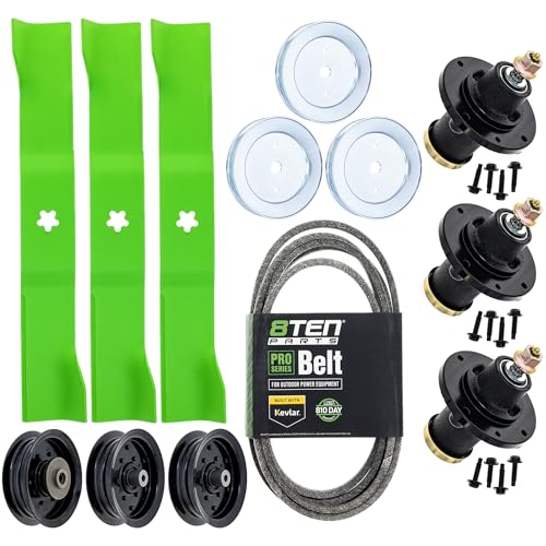 8TEN Blade Spindle Belt Idler Kit for Husqvarna 582760502 54 Inch Deck