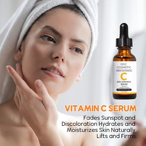 Vitamin C Serum For Face Ogc Cosmetics – Anti Aging Face Serum With Vitamin C, Hyaluronic Acid, Vitamin E – Brightening Serum For Dark Spots, Even Skin Tone, Eye Area, 1 Fl Oz / 30Ml #TOP5