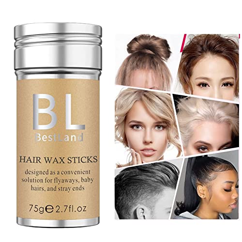 Bestland Hair Wax Stick, Flyaways Hair Stick Non-Greasy Styling Wax Stick For Hair Edge Control Hair Finishing Slick Wax Stick Flyaways Edge Frizz Baby Hairs (2.7 Fl Oz (Pack Of 1)) #TOP1