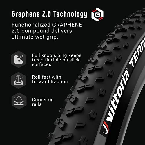Vittoria Terreno Bike Tires For Gravel And Wet Terrain Conditions - Cyclocross Terreno Wet G2.0 Tubeless Tnt Mtb Tire (700X38C) #TOP4