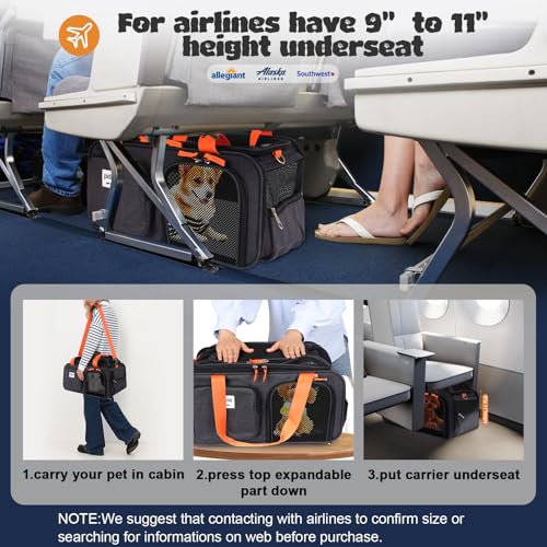 Pidipiti 19139TOP 19X13X9 Tsa Approved Top Expandable Pet Carrier thumb #1