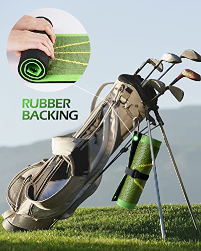 Golf Training Mat For Swing Detection Batting - Golf Swing Trainer Mat That Shows Swing Path, Correct Hitting Posture, Advanced Golf Training Aid Equipment Outdoor Indoor Golf Gifts For Men Women #TOP4