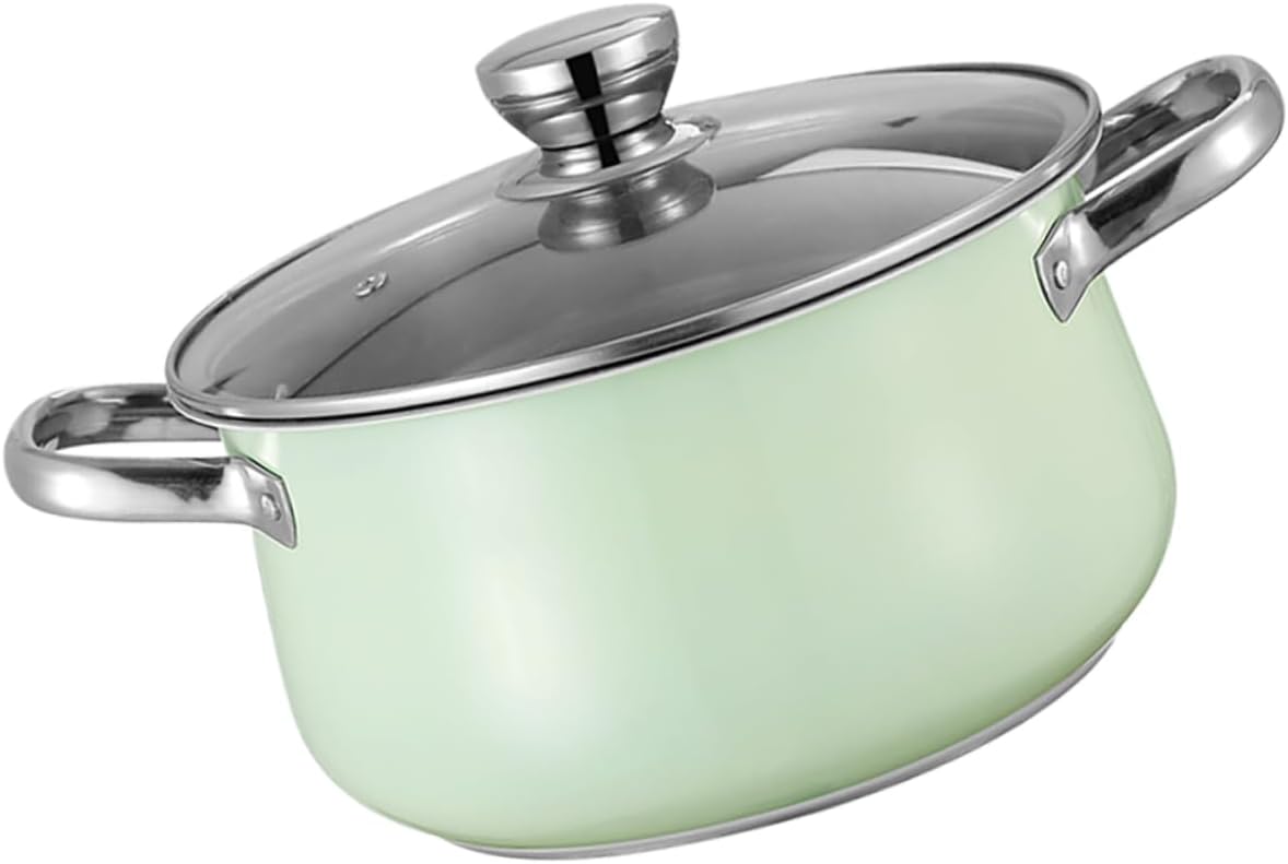 Mobestech Stainless Steel Stock Pot with Lid Heavy-Duty Cooking Pot for Soup and Stew Large Capacity Induction-Compatible Kitchen Cookware