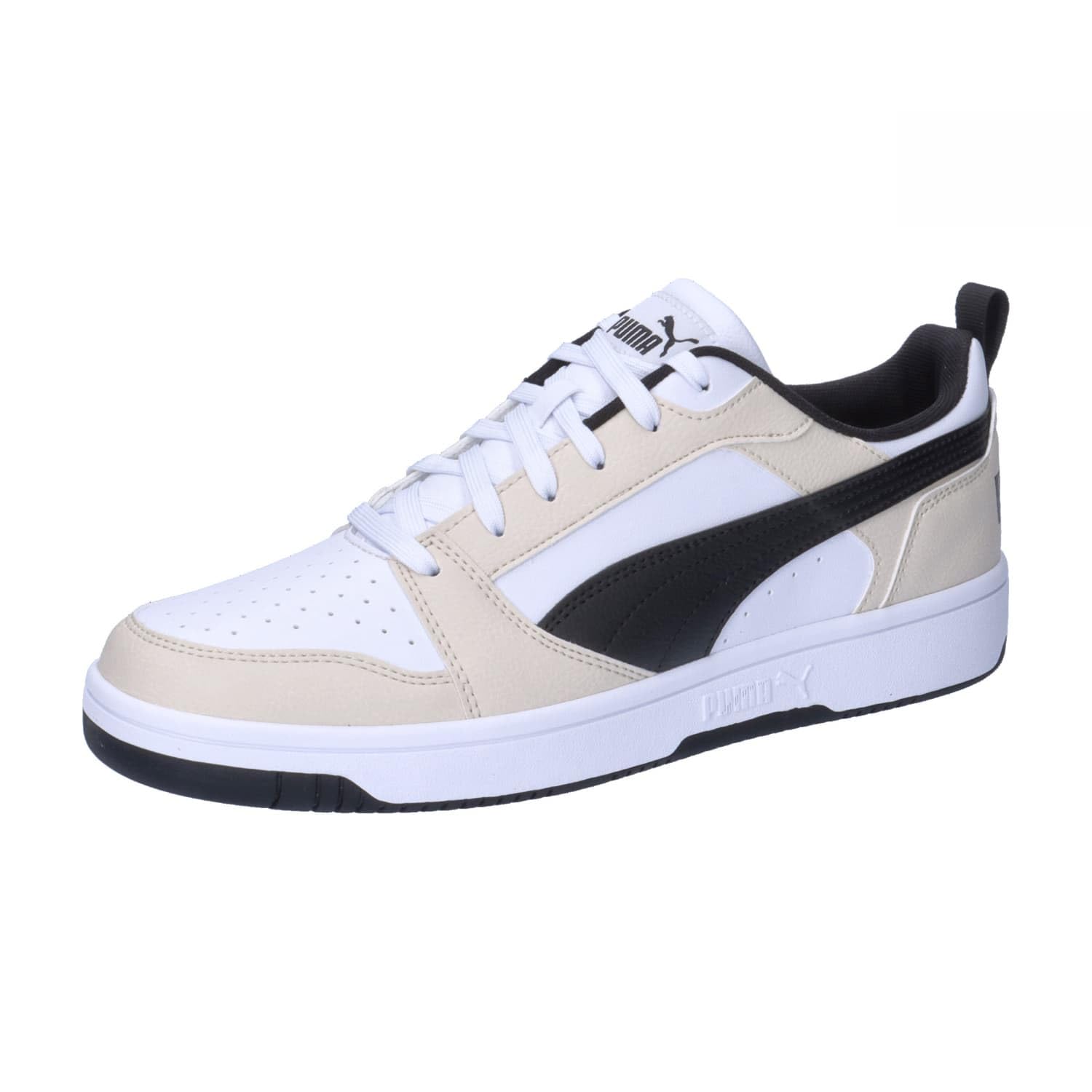 PUMA Rebound V6 Low Unisex Sneaker , Alpine Snow New Navy Puma White, 42 EU