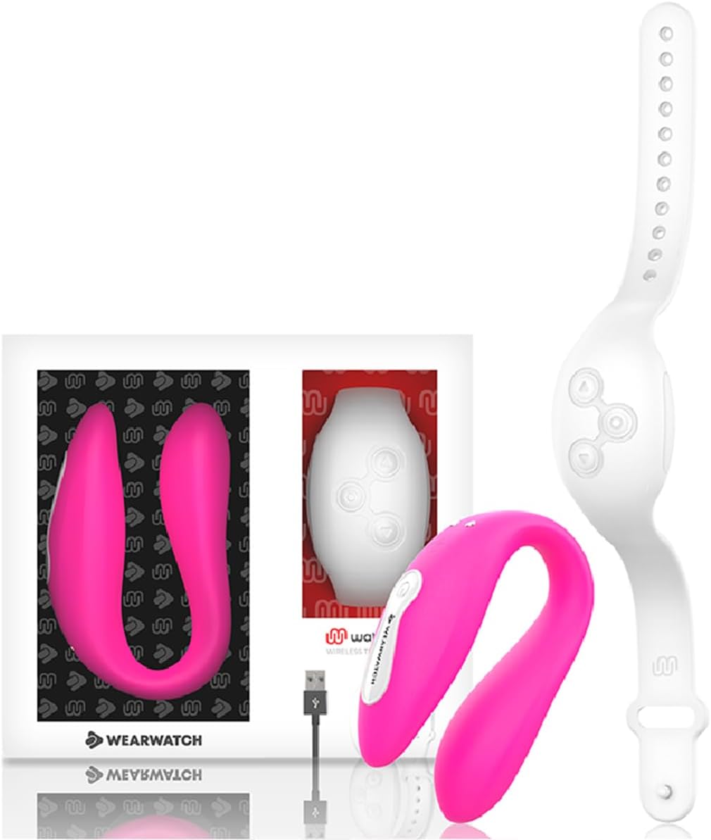 WEARWATCH Dual Vibrator for Couples with WATCHME Technology – 7 Vibration Modes, USB Rechargeable, Medical Silicone, Waterproof & Remote Control – Perfect for Him & Her, Solo Play, or Couples Fun