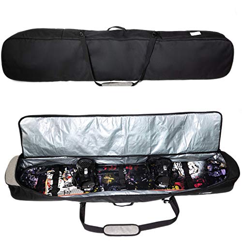 Athletico Peak Padded Snowboard Bag (Black/Gray, 157Cm) #TOP4