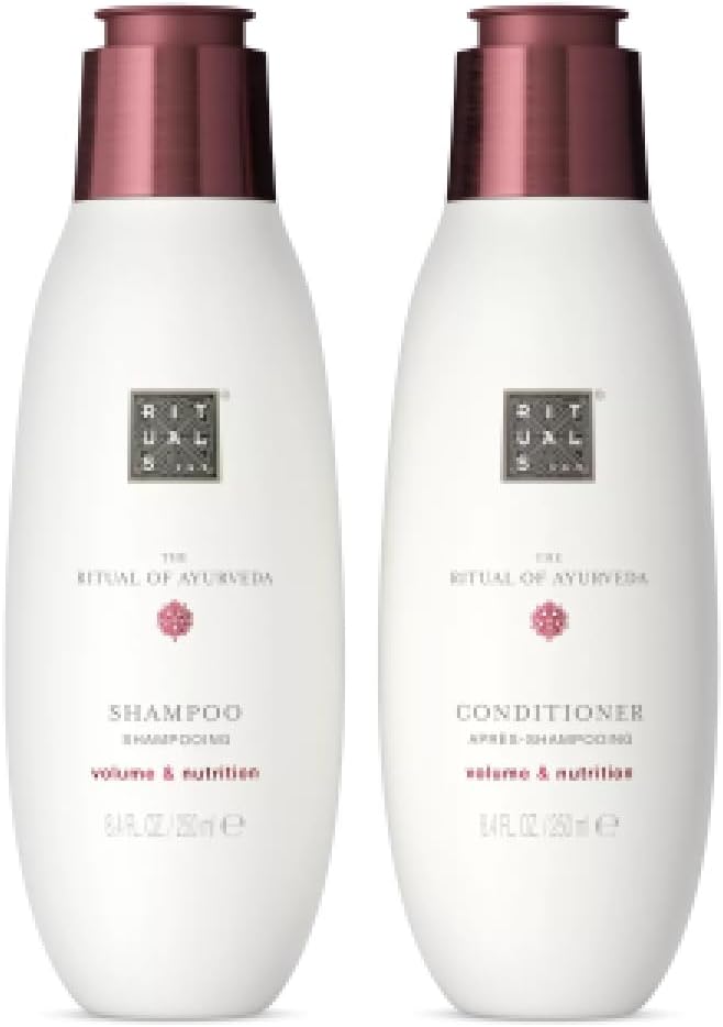 RITUALS The Ritual of Ayurveda Value Pack - Nourishing Shampoo and Conditioner Set - With Wheat, Chia Seeds, Rice, and Macadamia Oil - Gift Set Pack of 2x 250ml