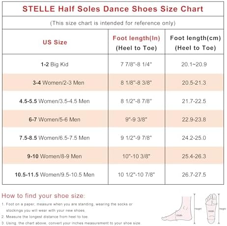 Stelle 하프 솔 댄스 슈즈 여성용 캔버스 리리컬 발레 피루엣 터너 — 사진 6