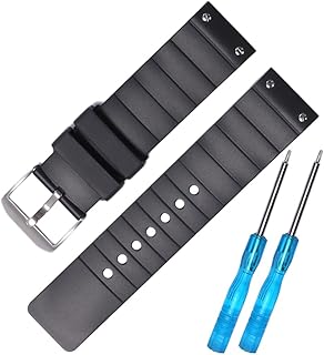 Soft Waterproof silicone watch strap Compatible with Cartier Santos 100 Women's Watchband 23mm Rubber Replacement Bracelet