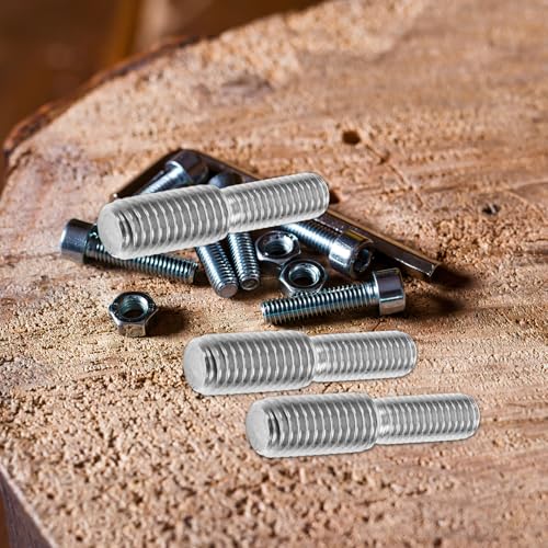 CLISPEED 10st Reduzierschraube Gewindereduzieradapter, Möbelbefestigung Metalladapter Mit Außengewinde Gewindestiftschraube M8 M10 Gewindeadapter Adapterschraube Rostfreier Stahl