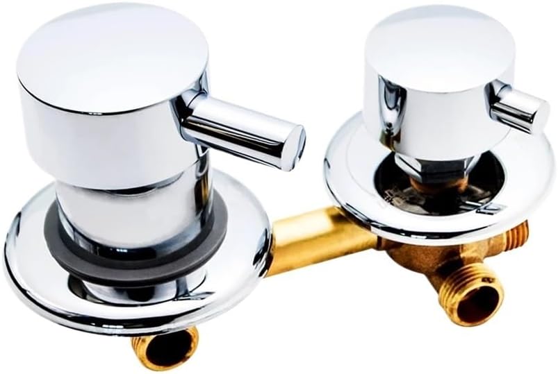 2/3/4/5 Ways Water Outlet Screw Thread Center Distance 10cm 12.5cm Mixing Valve Brass Bathroom Shower Mixer Faucet Tap Cabin(SF-204CG-4GN-10-YZ)