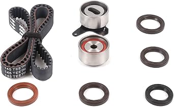 MPLUS Timing Belt Kit TCK179 Fits 91-96 for Ford Escort, 95-97 for Kia Sephia, 90-05 for Miata, 94-96 for MX-3, 90-98 for Protege, 91-94 for Mercury Capri Black