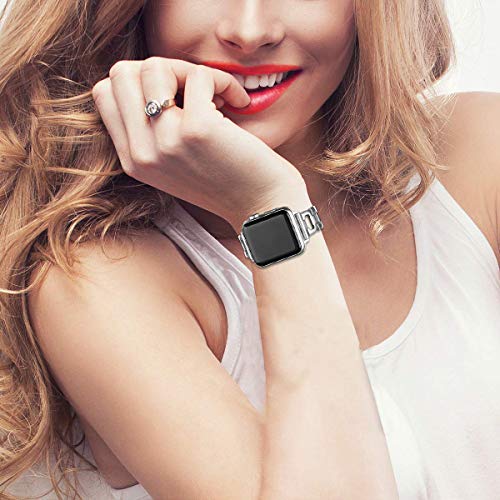 OULUCCI Compatible with Apple Watch Band 38mm 40mm 41mm 42mm 44mm 45mm 46mm 49mm, Women Strap For iwatch Series 11 10 9 8 7 6 5 4 3 2 1 SE SE2,D-Shape by OULUCCI - Image 7