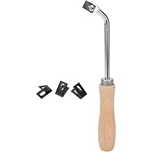 Floor Welding Slot Knife, Groover Beech Wood Grooving Gouge for PVC, Steel Slotting Knife Flooring Tools for PVC Plastic