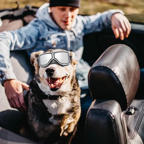 Óculos para cães,Óculos para cães - Óculos de sol para cães Óculos de proteção para cães com alças a