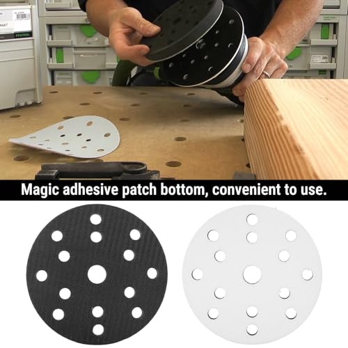 Soft Sanding Pad, 150mm Diameter Soft Buffer Sponge Interface Cushion Pad for Sanding Pads(15 holes) - Image 3