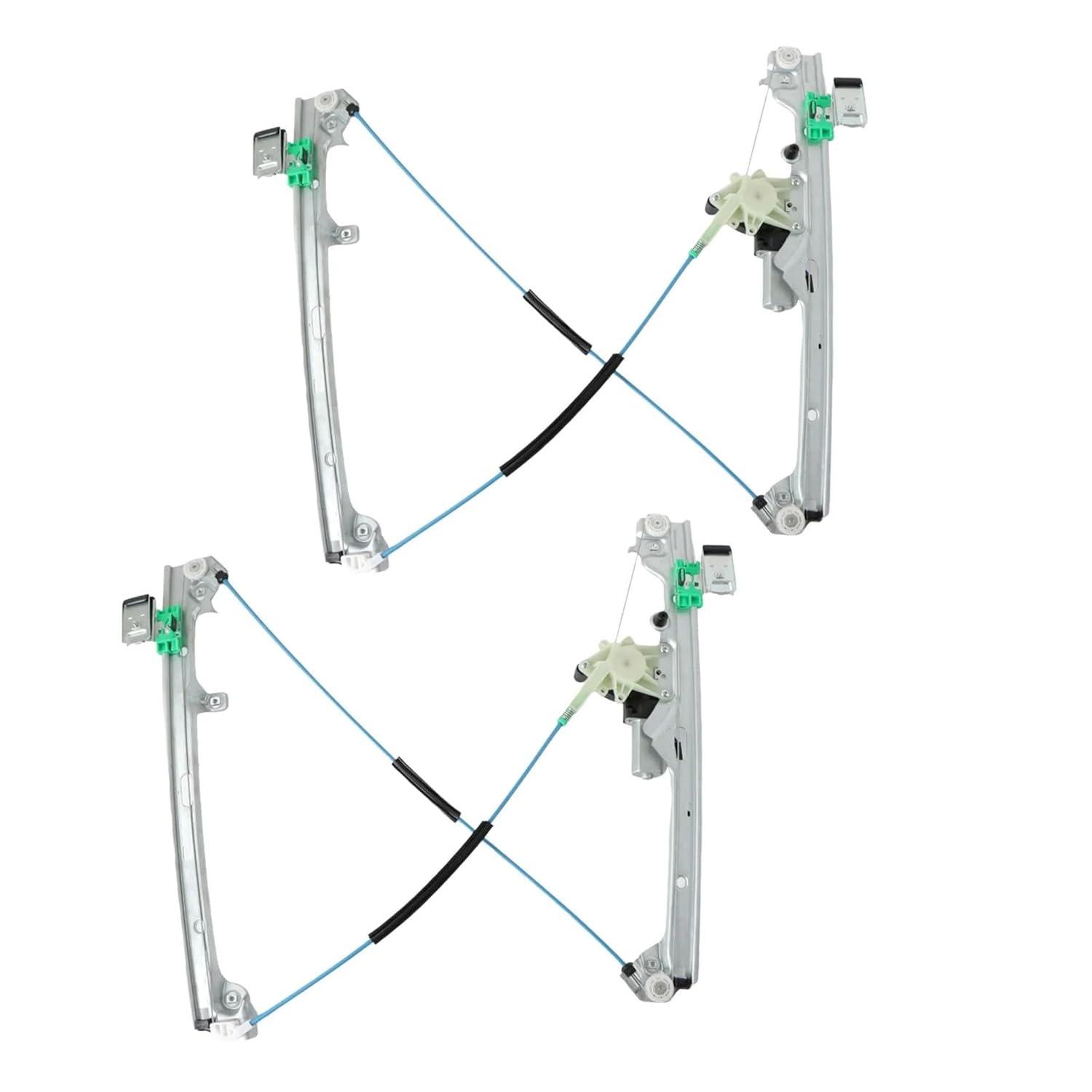 Power Window Regulator for GMC for Yukon XL for Sierra 2500 1500 2001-2006 Car Front Electric Power Window Regulator with Motor 741644 741645