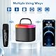 JYX Karaoke Maschine für Kinder & Erwachsene, Mini Karaoke Anlage mit Mikrofonen, Bluetooth Karaoke Lautsprecher für Heimparty, Geschenk für Brithday, Weihnachten, Spielzeug für Mädchen und Jungen