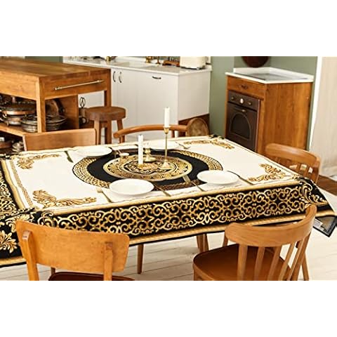 Baroque Gobelin Collection Italian Fabric Tablecloth 135 x 240 cm 55% Cotton 45% Polyester Cover