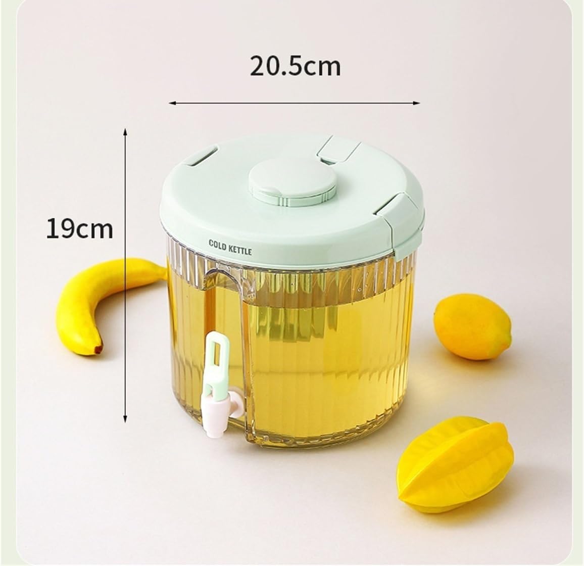 Distributeur de vin Domestique Beer Tower 4 L avec Robinet (Vert)