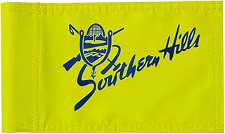 Southern Hill Golf Country Club Golf Pin PGA Flag Practic Putting Green Golf Flag For Backyard Garden Double-Sewn 600D Nylon Miniature Pin Flag Regulation Tube Flag(20"X13")