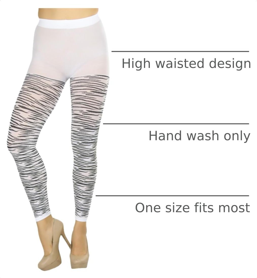 ToBeInStyle Women's Zebra Design Tights