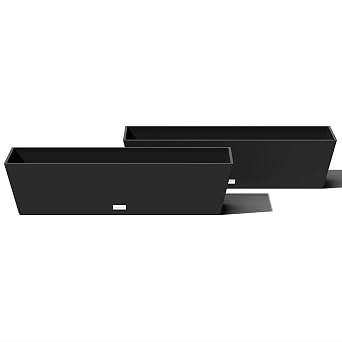 Veradek Pure Series Window Box Planter - Long Rectangular Planter for Indoor or Outdoor Windowsill/Balcony | Durable All-Weather Use with Drain Holes | Modern Decor for Herbs, Small Plants and Flowers