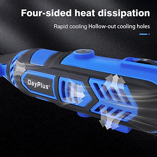 Rotary Tool Cordless Multi-Function, 252 pcs Accessories, 6-Speed, Mini Drill for Engraving, Cutting, Drilling, Polishing, Cleaning, Craft Projects and DIY Creations, Blue - Image 6