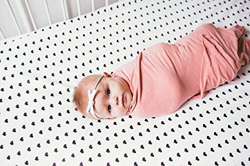 Copper Pearl Large Premium Knit Baby Swaddle Receiving Pink Blanket Darling #TOP4