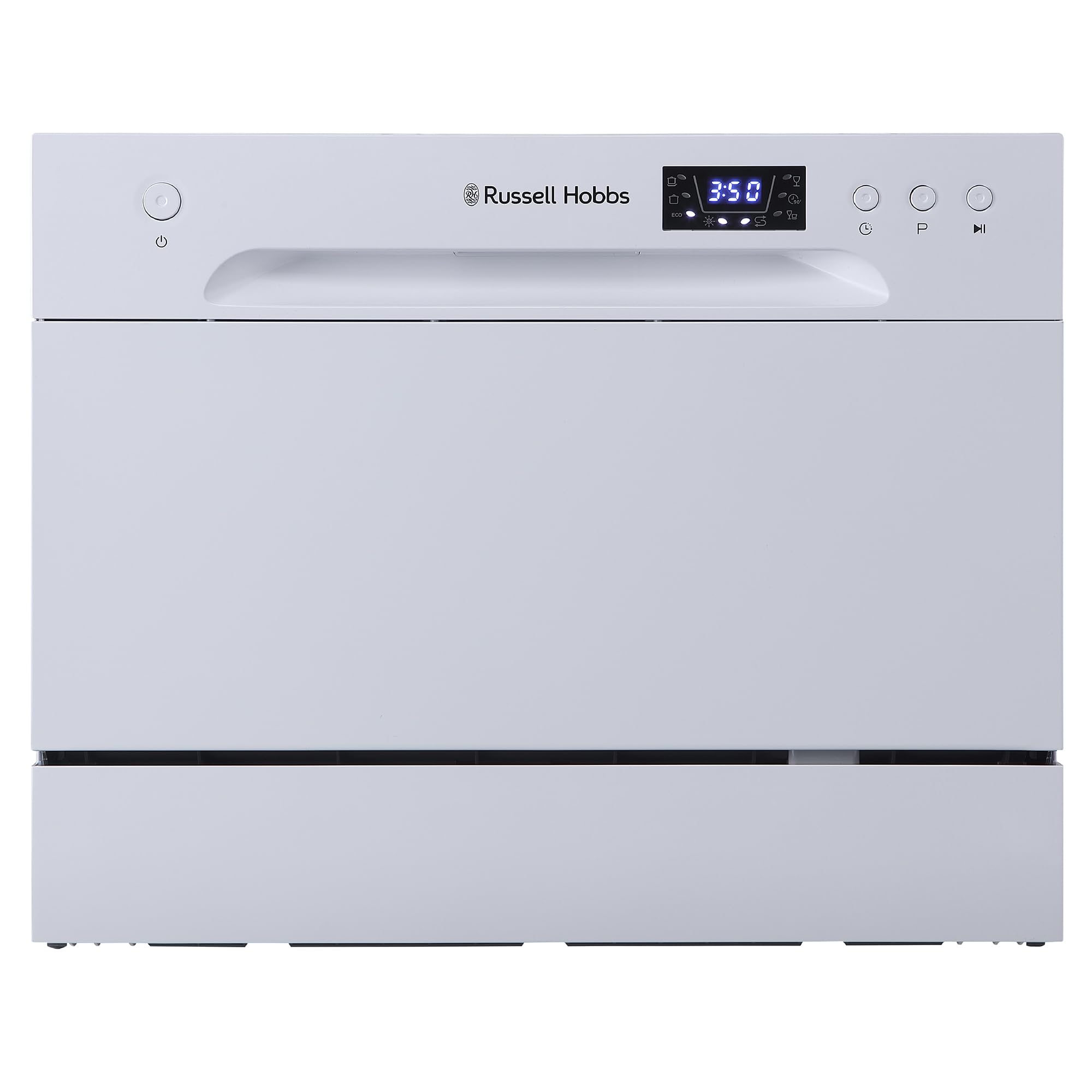 Russell Hobbs Russell Hobbs Table Top Dishwasher Compact Mini with 6 Place Settings, LED Display, Button Control, 6 Programmes, Portable & Eff