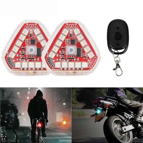 Feu stop motocyclette stroboscopique LED anti-collision universel - 2