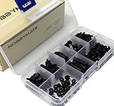 HOBBYMATE M2.5 Black Nylon Hex Spacer/Screw/Nut/Standoffs Assorted Kit, for RC Quadcopter Building, Raspberry-Pi, PC mods, arduino Projects