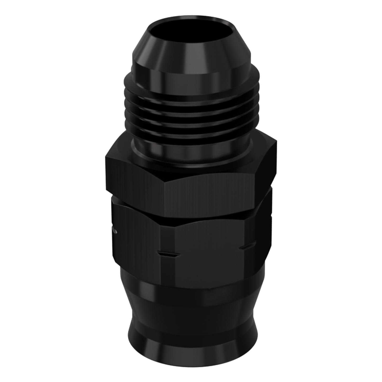 APIELE8AN Male Flare to 1/2 inch Aluminum Black Hardwire Compression Adapter (8AN TO 1/2-1PCS)