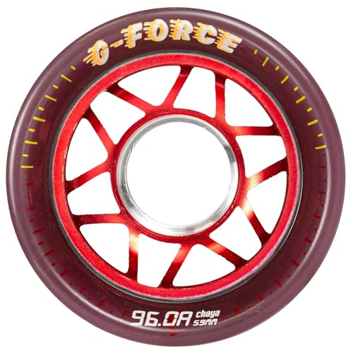 Chaya Roller Skate Rolle G-Force Aluminium Hard, 59mm*38mm / 96A, Indoor Elite Performance, 4er-Pack