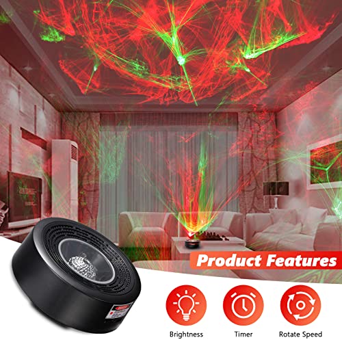 Kapebow Halloween Christmas Projector Lights, Portable Galaxy Projector Night Light With Remote Control For Bedroom Ceiling/Gaming Room Decor, Northern Light Aurora Projector Gift For Kids/Adult #TOP3