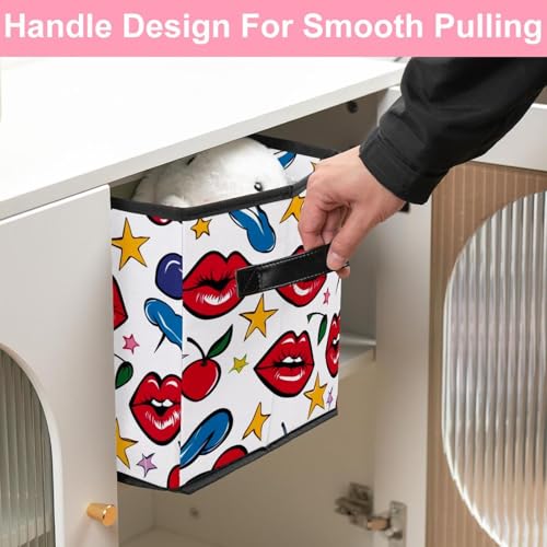 Boîte de rangement Lips Star Cherry pour optimiser vos étagères de dressing - 6