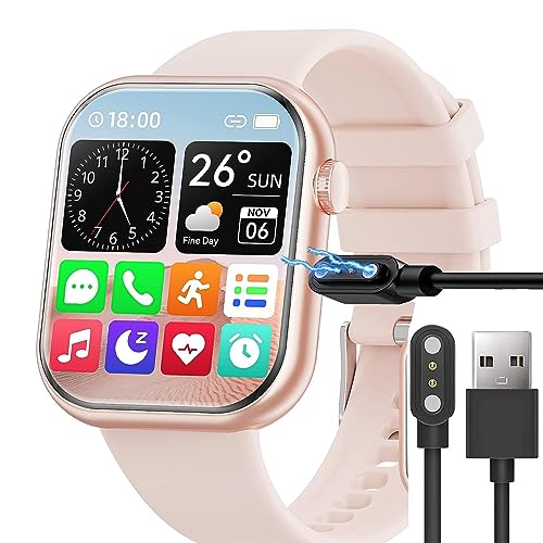 Compatible with Mingtawn Smart Watch Charger, Lamshaw Magnetic USB Charging Cable Replacement Charger Cable Compatible with Mingtawn G20 1.83 Inches (Black)