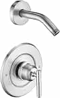 Moen Duscharmatur Verkleidungsset – Mit 9-stufigem Regenduschkopf, Duschgriff, Gebürstetes Nickel