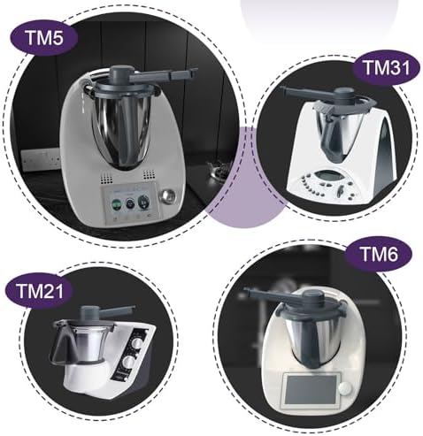 OTOmitra Przepływ pary do Thermomix TM5, TM6, TM31, akcesoria do odprowadzania pary, akcesoria do Thermomix, bez BPA, akcesoria do odprowadzania pary nadają się do mycia w zmywarce, nakładka na parę,