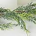 Factory Direct Craft Weather Resistant Snowy Cedar Garland - Winter Greenery ICY Juniper Pine Christmas Garland - Holiday Lodge Decoration (Size - 6 feet Long)