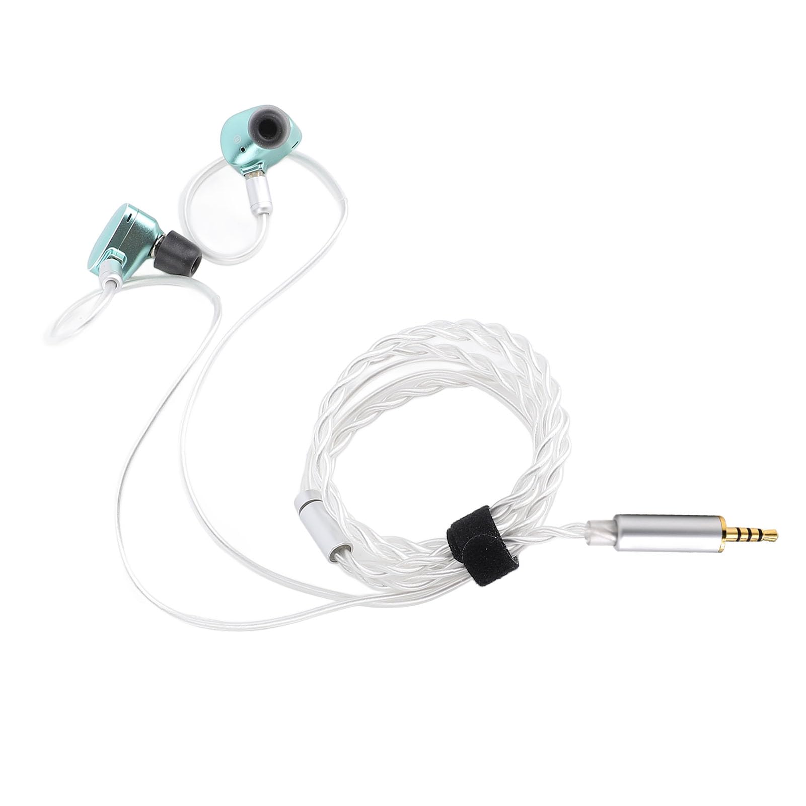 Auriculares con Cable Auriculares con Controlador Dinámico de 10 Mm con Vibración Asistida por Aire para un Sonido Claro, Diseño de Aleación de Aluminio de 3,9 Pies, Incluye Accesorios (2,5 mm)
