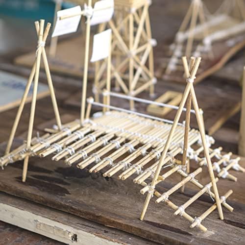 Joejis 60 Long Bamboo Sticks Wooden Dowel Rods Natural Unfinished Wood Bamboo Craft Sticks (6 mm x 30 cm)