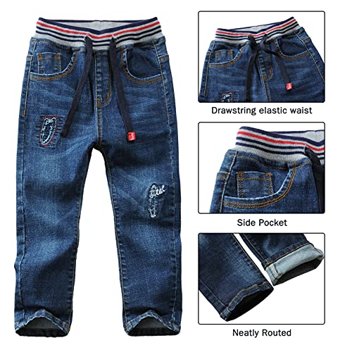 Pantalones rectos para niños de cintura media para edades de 3 a 14 6