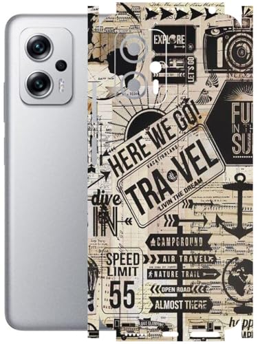 Image of AtOdds - Full Body Back Screen Guard Protector Film - Lamination Wrap Skin Sticker Compatible with REDMI K50i (5G) | Scratchproof Matte Finish (Explore)