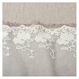 Farbe weiß FEIBIZI CV802 2 Meter/los Weiße Baumwollspitze Trims Gestickte Blume Hübsch Spitze Stoff Für Röcke 15 cm Breite Stoffbänder