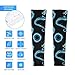 Meaudiwes Fashion Sun Protection Arm Sleeves Unisex Tattoo Cover Up Compression Cooling SleeveBlue Fire Flame Dragon