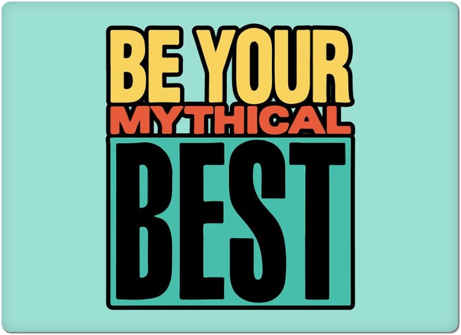 Be Your Mythical Best Car Magnet 2 PCS - Quote Car Magnet - Printed Sticker