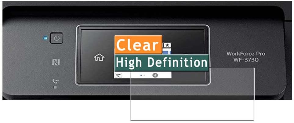 3-Pack Screen Protector, compatible with Epson WorkForce Pro WF-3730 TPU Film Protectors Sticker [ Not Tempered Glass ]